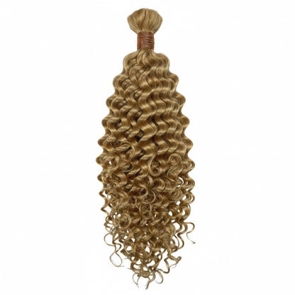 Blonde Deep Wave Bulk Human Hair Extensions